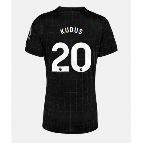 Tottenham Hotspur Mohammed Kudus #20 Maglia Gara Trasferta Repliche 2025-26 Donna Maniche Corte Tottenham Hotspur Mohammed Kudus #20 Maglia Gara Trasferta Repliche 2025-26 Donna Maniche Corte